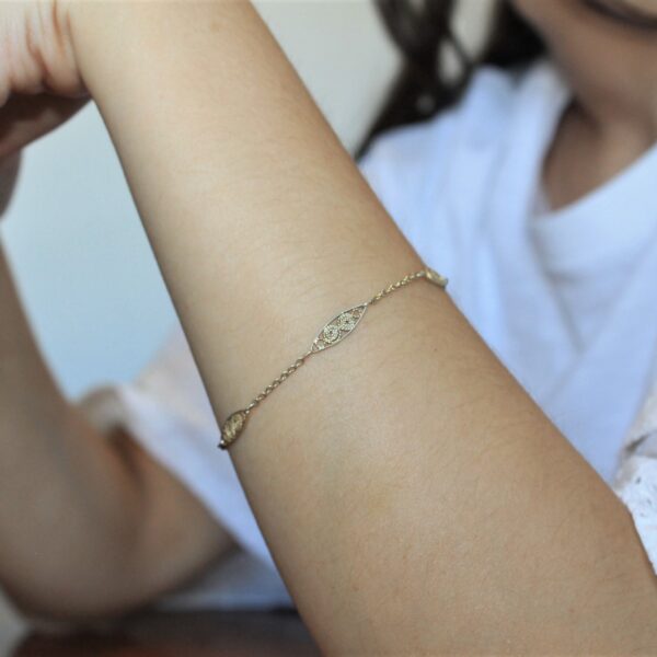 PULSEIRA EM PRATA DOURADA